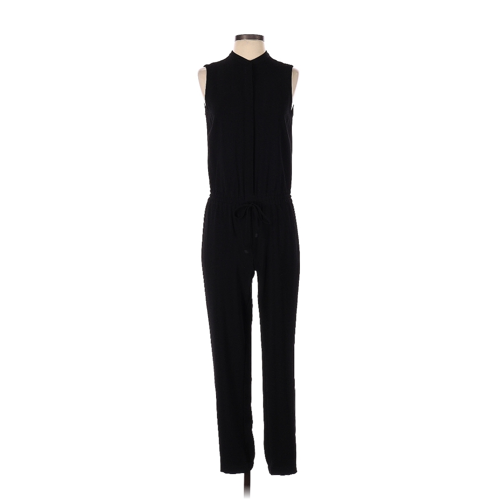 Vince Sleveless Drawstring Button up Jumpsuit Size 6